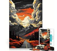 1000-piece Puzzle for Teenagers Towards Natural Freedom Precise Cut Art Focus Fun Game Relax Play Time Birthday Fun Gift (50x75cm)