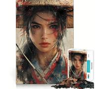 1000-piece Puzzle for Teenagers Traditional Asian Katana Precise Cut Art Focus Fun Game Relax Play Time Birthday Fun Gift (38x52cm)