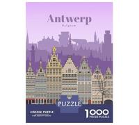 1000 Piece Puzzle For Teenagers Travel to Antwerp Puzzles for Adults Toy Wall Decor Staycation Kill Time for Is Ideal As A Gift 52x38cm/1000pcs