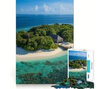 1000 Piece Puzzle For Teenagers Tropical Escape Haven Exact Fit Game Mind Challenge Toy Calm Fun Time Xmas Scene Art (38x52cm)