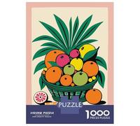 1000-piece Puzzle for Teenagers Tropical Fruit Basket Puzzles for Adults Hands-on Game Enhance Memory Birthday Present, Gifts, 52x38cm/1000pcs