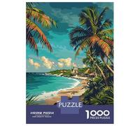 1000 Piece Puzzle For Teenagers Tulum Mexico Beach Travel Puzzle for Adults Relaxing Games Pattern Assembly Birthday And Unique Gifts 38x26cm/1000pcs