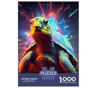 1000-piece Puzzle for Teenagers Turtle Colorful Puzzles for Adults Hands-on Game Enhance Memory Birthday Present, Gifts, 70x50cm/1000pcs