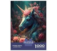 1000 Piece Puzzle For Teenagers Unicorn Enchanted Isle Puzzle for Adults Relaxing Games Pattern Assembly Birthday And Unique Gifts 52x38cm/1000pcs