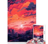 1000 Piece Puzzle For Teenagers Urban Sunset Jigsaws for Adults Puzzle Birthday Present Every Piece Is Unique - Unique Birthday And Xmas Gifts (38x26cm)