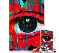 1000 Piece Puzzle For Teenagers Useless Eyes Impossible Game Difficult Challenge Home Decoration Toys Challenging To Complete (50x75cm)