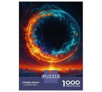 1000 Piece Puzzle For Teenagers Volcanic Black Hole in Sky Puzzle for Adults Relaxing Games Pattern Assembly Birthday And Unique Gifts 52x38cm/1000pcs