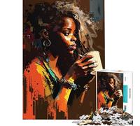 1000-piece Puzzle for Teenagers We Love Coffee Fun at Home Activities, Family Activities Hands-on Game Suitable for Ages 14 And Up (38x26cm)