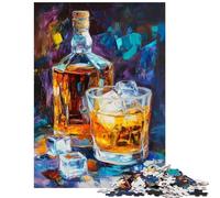 1000-piece Puzzle for Teenagers Whiskey Elegance Impossible Game Difficult Challenge Toy Wall Decor Artists' Collection, Fine Arts Size 38x52cm