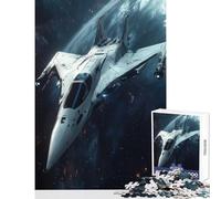 1000 Piece Puzzle For Teenagers White Spaceship in Orbit Jigsaws for Adults Puzzle Birthday Present Every Piece Is Unique - Unique Birthday And Xmas Gifts (38x52cm)