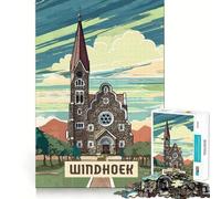 1000 Piece Puzzle For Teenagers Windhoek Exact Fit Game Mind Challenge Toy Calm Fun Time Xmas Scene Art (50x75cm)