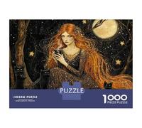 1000 Piece Puzzle For Teenagers Witchcraft Moonlit Night Jigsaws for Adults Family Game Difficult Challenge for Is Ideal As A Gift 52x38cm/1000pcs