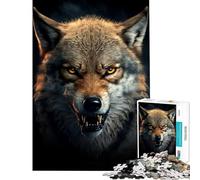 1000-piece Puzzle for Teenagers Wolf Generative AI Learning Educational Toys Educational Games Precision Cutting Art Work Gifts (Size 50x75cm)