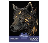 1000-piece Puzzle for Teenagers Wolf Kintsugi Puzzles for Adults Relax Games Staycation Kill Time Challenging To Complete 38x26cm/1000pcs