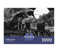 1000 Piece Puzzle For Teenagers Wolf Moon Night Jigsaws for Adults Family Game Difficult Challenge for Is Ideal As A Gift 38x26cm/1000pcs