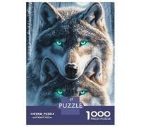 1000-piece Puzzle for Teenagers Wolf Mother And Cub Jigsaws for Adults Hands-on Game Precision Cutting Great Gift for Gaming 70x50cm/1000pcs