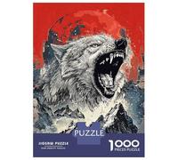 1000-piece Puzzle for Teenagers Wolf Wild Nature Jigsaws for Adults Hands-on Game Precision Cutting Great Gift for Gaming 70x50cm/1000pcs