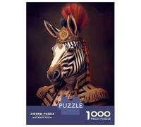 1000 Piece Puzzle For Teenagers Zebra Poster Puzzle for Adults Relaxing Games Pattern Assembly Birthday And Unique Gifts 70x50cm/1000pcs