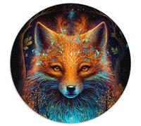1000 Piece Puzzle Fox 1000Pc Adults Round Jigsaw Puzzle Brain Teaser Game for Teenagers, Perfect 67.5x67.5cm