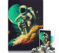 1000 Piece Puzzle Funny Astronaut And Motor 1000 Piece Jigsaw Puzzles for Teenagers,Educational Toys & Games for Adults And Teenagers (50x75cm)