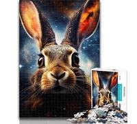 1000 Piece Puzzle Galaxies Rabbits Puzzles for Adults Teens 1000 Pieces,Toys Educational Games Stress Relieving Enhance Love between Couples 50x75cm