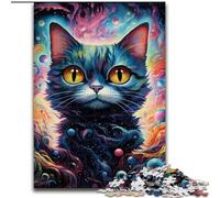 1000 Piece Puzzle Galaxy Cats Challenging Puzzles size 50x75cm Ideal for Teenagers & Collectors, Travel Gift, Family Activity