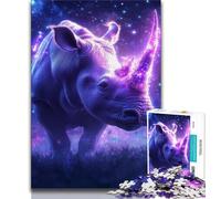 1000 Piece Puzzle Galaxy Rhino 1000 Pieces Jigsaw Puzzles for Adults And Teens,Family Entertainment Toys Is Ideal As A Gift for The Whole Family (26x38cm)