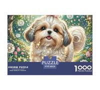 1000 Piece Puzzle Game Shih Tzusuitable for Children over 8 Years Old And Adults, Developing Thinking Skills38x26cm/1000pcs