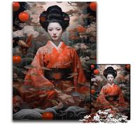 1000 Piece Puzzle Geisha Fish Jigsaw Puzzles for Adults Ideal for Teenagers Collectors Travel Gift Family Activity 1000 PCS(75x50cm)