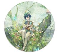 1000 Piece Puzzle Genshin Impact 1000 Pieces Round Puzzles for Adults for Home Decor, Brain Training 67.5x67.5cm