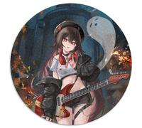 1000 Piece Puzzle Genshin Impact Hu Tao 1000 Pieces Round Puzzles for Adults for Home Decor, Brain Training 67.5x67.5cm