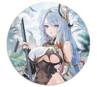 1000 Piece Puzzle Genshin Impact Shenhe 1000 Pieces Round Puzzles for Adults Perfect for Christmas, Halloween, Easter, New Year 67.5x67.5cm