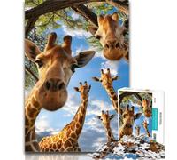 1000 Piece Puzzle Giraffe Jigsaw Puzzles for Adults 1000 Pieces,Relax Games Is Ideal As A Gift for The Whole Family 26x38cm