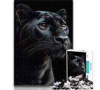 1000 Piece Puzzle Golden Black Panther Jigsaw Puzzles 1000 Pieces for Adults Teens,Train Your Brain And Hands Gifts for Friends And Family 50x75cm