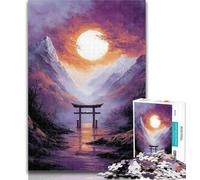 1000 Piece Puzzle Golden Torii Gate Jigsaw Puzzles for Adults 1000 Piece,Educational Game for Birthday, Chrismas for And 14 Years Old 26x38cm