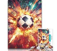 1000 Piece Puzzle Graffiti Football 1000 Pieces Jigsaw Puzzles for Adults And Teens,Family Entertainment Toys Is Ideal As A Gift for The Whole Family 50x75cm