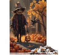 1000 Piece Puzzle Halloween Scarecrow Jigsaw Puzzles For Woodenboard Puzzles Best Gift for Adults Birthday Gifts 1000pcs (75x50cm)