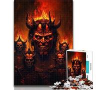 1000 Piece Puzzle Hell Demons 1000 Piece Jigsaw Puzzles for Adults & Teens,Challenging Game for The Whole for Women, Gifts for Men 26x38cm