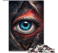 1000 Piece Puzzle Hourglass Eye Wooden Jigsaw Puzzles size 50x75cm Challenging Brain Teaser for Teenagers, Family Game Night Fun