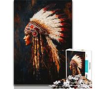 1000 Piece Puzzle Indian Princess Oil Painting 1000 Piece Jigsaw Puzzles for Teenagers Gifts,Artists Collection, Fine Art for Age 14+ (50x75cm)