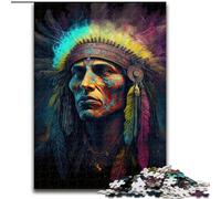 1000 Piece Puzzle Indians Jigsaw Puzzles for Adults size 26x38cm for Birthdays, Holidays, Best for Christmas