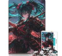 1000 Piece Puzzle Japanese Female Ninja Warrior Jigsaw Puzzle 1000 Pieces for Teenagers,Decompressing Intellectual Educational Toy Birthday Present, Gifts 26x38cm