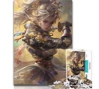 1000 Piece Puzzle Japanese Female Ninja Warrior Puzzles for Adults Teens 1000 Pieces,Educational Game for Birthday, Chrismas for Ages 14+ 26x38cm