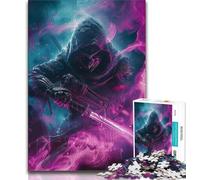 1000 Piece Puzzle Japanese Female Warrior 1000 Piece Jigsaw Puzzle for Adults And Teenagers,for Educational Game Challenge Toy Artists Collection, Fine Art (50x75cm)