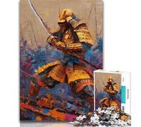 1000 Piece Puzzle Japanese Golden Ninja 1000 Piece Jigsaw Puzzles for Adults Gifts,Educational Game Challenge Toy for Women And Men 50x75cm