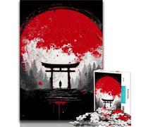 1000 Piece Puzzle Japanese Torii Gate Adult Jigsaw Puzzles 1000 Pieces,Challenging Difficult with Fully Interlocking Randomly Shaped Pieces (26x38cm)