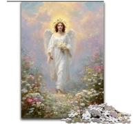 1000 Piece Puzzle Jesus in The Garden Jigsaw Puzzles for Adults 1000 Family Interaction & Brain Challenge, Family Activity Challenge (Size 50x75cm)