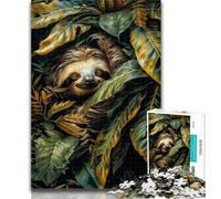 1000 Piece Puzzle Jungle Sloth Puzzles for Adults Teens 1000 Pieces,Educational Game for Birthday, Chrismas for Ages 14+ 26x38cm