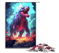 1000 Piece Puzzle Jurassic Era Dinosaur Jigsaw for Adults Wood Jigsaw Great Gifts for Christmas 75x50cm