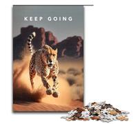 1000 Piece Puzzle Keep Going Motivation Jigsaw for Adults Wood Jigsaw Great Gifts for Christmas 75x50cm